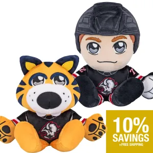 Buffalo Sabres Bundle: 8" Tage Thompson & Sabretooth Kuricha Plushies