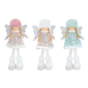 Standing Pastel Sequins Fairy Asst (27cm)